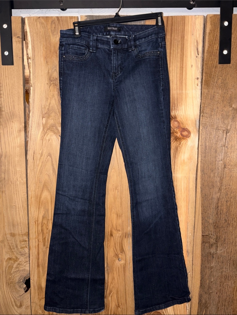 White House Black Market Dark Blue Flare Jeans